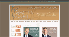 Desktop Screenshot of grottingcohnplasticsurgery.com
